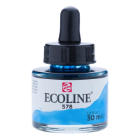 ECOLINE LIQUID WATER TALENS basa su fórmula en colorantes y goma arábiga, siendo los colores brillantes y luminosos. ECOLINE se