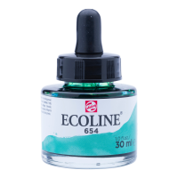 ECOLINE LIQUID WATER TALENS basa su fórmula en colorantes y goma arábiga, siendo los colores brillantes y luminosos. ECOLINE se
