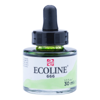 ECOLINE LIQUID WATER TALENS basa su fórmula en colorantes y goma arábiga, siendo los colores brillantes y luminosos. ECOLINE se