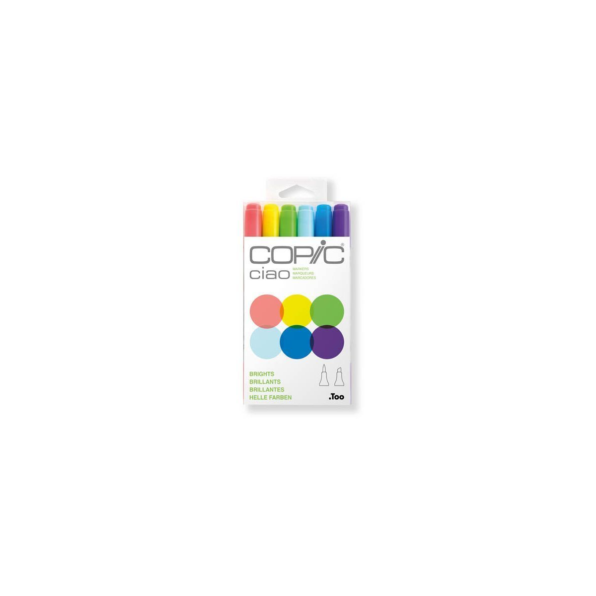 COPIC CIAO 6uds set Brights